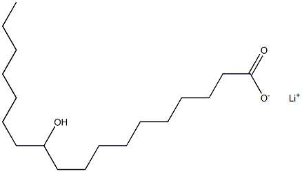 11-Hydroxystearic acid lithium salt 结构式