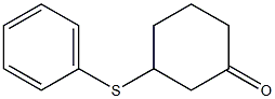 3-(Phenylthio)cyclohexan-1-one 结构式