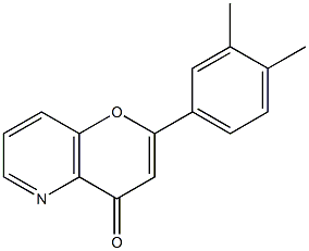 3',4'-Dimethyl-5-azaflavone 结构式