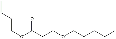 3-(Pentyloxy)propionic acid butyl ester 结构式