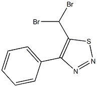 4-(Phenyl)-5-dibromomethyl-1,2,3-thiadiazole 结构式