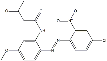 2-Acetyl-2'-(4-chloro-2-nitrophenylazo)-5'-methoxyacetanilide 结构式