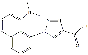 1-(8-Dimethylaminonaphthalen-1-yl)-1H-1,2,3-triazole-4-carboxylic acid 结构式