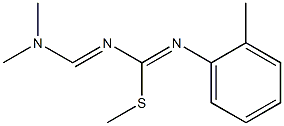 1-(2-Methylphenyl)-4-dimethylamino-2-methylthio-1,3-diaza-1,3-butadiene 结构式