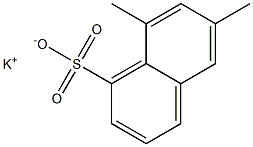 6,8-Dimethyl-1-naphthalenesulfonic acid potassium salt 结构式