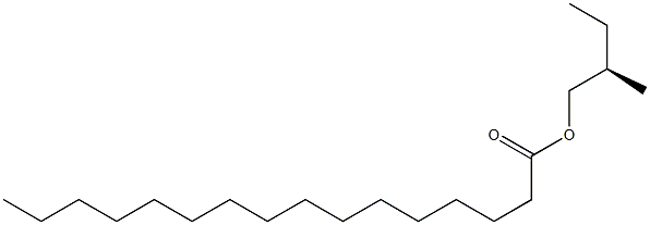 (-)-Palmitic acid (R)-2-methylbutyl ester 结构式