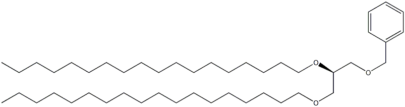 [R,(-)]-1-O-Benzyl-2-O,3-O-dioctadecyl-D-glycerol 结构式