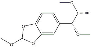 5-[(1R,2R)-1,2-Dimethoxypropyl]-2-methoxy-1,3-benzodioxole 结构式