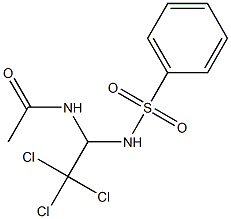 N-(1-Phenylsulfonylamino-2,2,2-trichloroethyl)acetamide 结构式