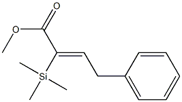 (Z)-4-Phenyl-2-trimethylsilyl-2-butenoic acid methyl ester 结构式