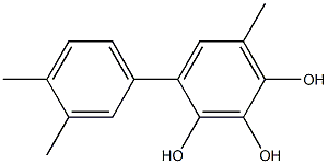 4-(3,4-Dimethylphenyl)-6-methylbenzene-1,2,3-triol 结构式
