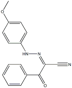 2-[2-(4-Methoxyphenyl)hydrazono]-2-benzoylacetonitrile 结构式