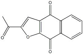 2-Acetyl-4,9-dihydronaphtho[2,3-b]furan-4,9-dione 结构式