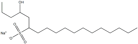 4-Hydroxyoctadecane-6-sulfonic acid sodium salt 结构式