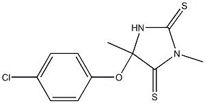 5-(p-Chlorophenoxy)methyl-5-methylimidazolidine-2,4-dithione 结构式