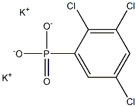 2,3,5-Trichlorophenylphosphonic acid dipotassium salt 结构式