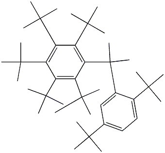 2-(Penta-tert-butylphenyl)-2-(2,5-di-tert-butylphenyl)propane 结构式