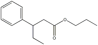 3-Phenylpentanoic acid propyl ester 结构式