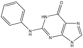 2-(Phenylamino)-9H-purin-6(1H)-one 结构式