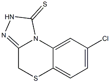 8-Chloro-2,4-dihydro-1H-[1,2,4]triazolo[3,4-c][1,4]benzothiazine-1-thione 结构式