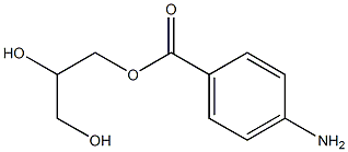 p-Aminobenzoic acid glyceryl ester 结构式