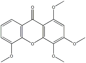 1,3,4,5-Tetramethoxyxanthone 结构式