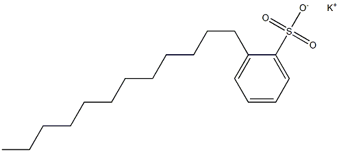 2-Dodecylbenzenesulfonic acid potassium salt 结构式