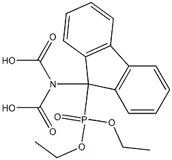 [9-[Bis(hydroxycarbonyl)amino]-9H-fluoren-9-yl]phosphonic acid diethyl ester 结构式