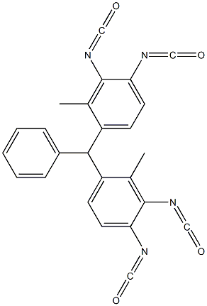 Bis(3,4-diisocyanato-2-methylphenyl)phenylmethane 结构式