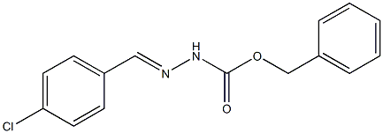 4-Chlorobenzaldehyde benzyloxycarbonyl hydrazone 结构式