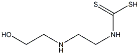 N-[2-(2-Hydroxyethylamino)ethyl]dithiocarbamic acid 结构式