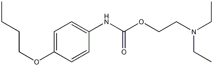 p-Butoxycarbanilic acid 2-diethylaminoethyl ester 结构式