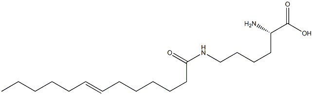 N6-(7-Tridecenoyl)lysine 结构式