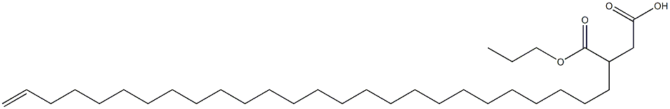 3-(25-Hexacosenyl)succinic acid 1-hydrogen 4-propyl ester 结构式