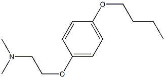 N,N-Dimethyl-2-(4-butoxyphenoxy)ethanamine 结构式