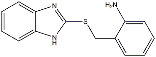 2-[[2-[Amino]benzyl]thio]-1H-benzimidazole 结构式