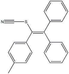 1-(4-Methylphenyl)-2,2-diphenylethenyl thiocyanate 结构式