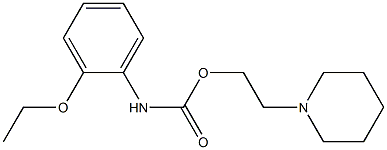 1-[2-[[(2-Ethoxyphenyl)amino]carbonyloxy]ethyl]piperidine 结构式