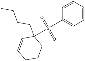 3-Butyl-3-(phenylsulfonyl)cyclohexene 结构式
