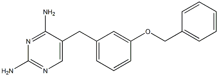 5-[3-(Benzyloxy)benzyl]pyrimidine-2,4-diamine 结构式