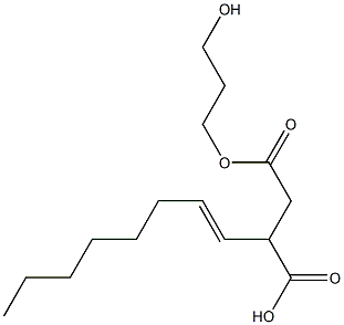3-(1-Octenyl)succinic acid hydrogen 1-(3-hydroxypropyl) ester 结构式