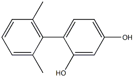 2-(2,6-Dimethylphenyl)benzene-1,5-diol 结构式