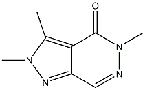 2,3,5-Trimethyl-2H-pyrazolo[3,4-d]pyridazin-4(5H)-one 结构式