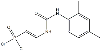 [2-[3-(2,4-Xylyl)ureido]vinyl]dichlorophosphine oxide 结构式