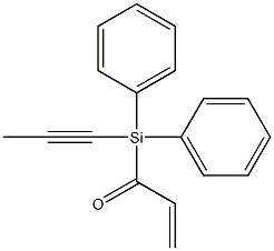 3-[Diphenyl(1-propynyl)silyl]-1-propen-3-one 结构式