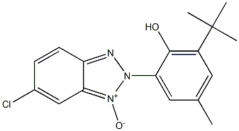 2-(3-tert-Butyl-2-hydroxy-5-methylphenyl)-6-chloro-2H-benzotriazole 1-oxide 结构式