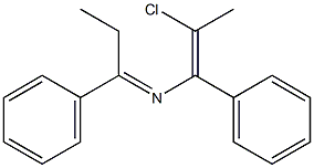 6-Chloro-3,5-diphenyl-4-aza-3,5-heptadiene 结构式