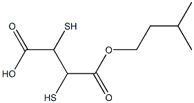 2,3-Dimercaptosuccinic acid 1-isoamyl ester 结构式