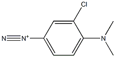 3-Chloro-4-(dimethylamino)benzenediazonium 结构式