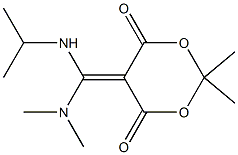 5-[(Dimethylamino)(isopropylamino)methylene]-2,2-dimethyl-1,3-dioxane-4,6-dione 结构式
